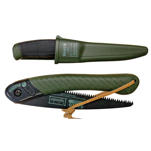 Bahco Foldable Saw & Knife Laplander Set with Dual-Component Handle (LAP-KNIFE)