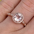 thumbnail image 2 of 1.50 Carat Round Cut Gemstone Morganite Engagemrnt Ring Pink Morganite Ring On 10k Rose Gold Promise Ring, 2 of 6