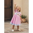 thumbnail image 6 of BemeyourBBs Western Baby Girl Summer Clothes Toddler Baby Girl Cowgirl Outfit Smocked Plaid Dress Boot Cowgirl Hat Embroidered Ruffle Trim Short Sleeve A-line Dress Cute Summer Spring Clothes, 6 of 9