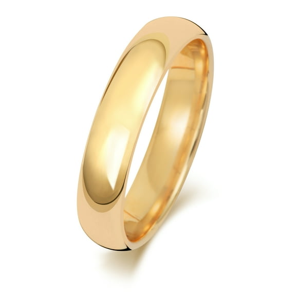 Heavy 18k Gold 4mm Court Comfort Men/Women Wedding Band/Ring