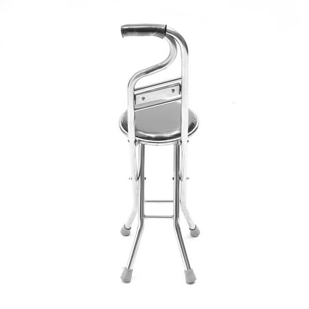 Walking Stick Chair Combo Folding Walking Cane Medical Lightweight