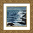 thumbnail image 1 of Shanti, Shima 20x20 Gold Ornate Wood Framed with Double Matting Museum Art Print Titled - Lunar Midnight, 1 of 4