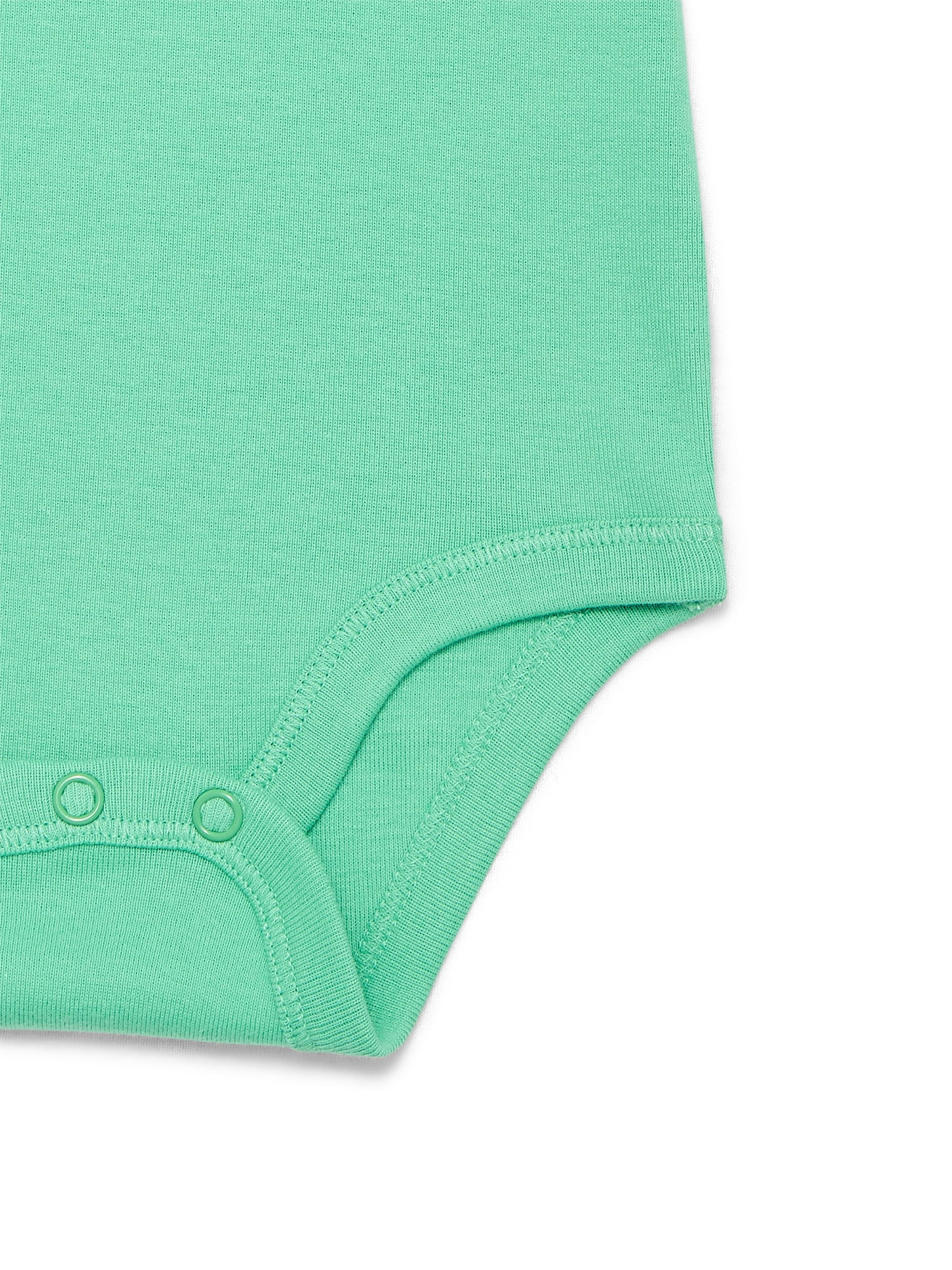 Wonder Nation Baby Girl Short Sleeve Bodysuit, Sizes 0-24 Months