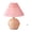 Pink, variant on syligr Pleated Table Lamp for Bedroom, LED Rattan Ball Nightstand Light, Desk Lamp for Living Room Office Dorm, Umbrella-Shaped Ambient Light for Reading, USB Powered, Gift for Home Decor