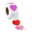 thumbnail image 1 of Pegatizas de sellado Pegatinas de amor 4 Colores Diseño Profesional Foil Pegatizas de corazón brillante para tarjetas de cumpleaños Sobres álbumes de, 1 of 9