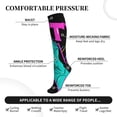 thumbnail image 3 of Lsque Rex Dinosaur With Sunglasses Pattern Sport Compression Socks for Men & Women 15-20 mmHg Knee High Nurse Pregnant Running Medical and Travel Athletic, 3 of 6