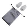 thumbnail image 4 of 2x Empuñaduras de gimnasio para levantamiento de pesas Almohadillas de agarre de silicona Empuñaduras de mano para peso muerto Gris, 4 of 9