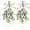 White, variant on Dalrosia 2PCS Artificial Mistletoe Ornament Mistletoe Hanging Decorations Glitter Christmas Tree Accessories Artificial Dry Leaf Hanging Decoration for Tree Door
