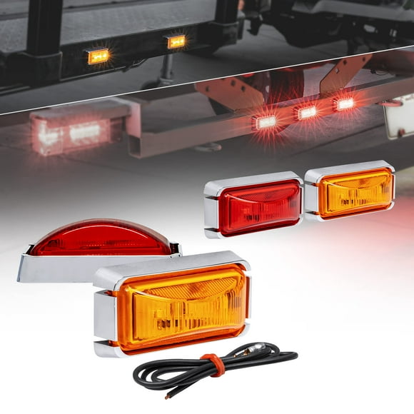Remolque LED TRUE MODS, 4 unidades, 2.5 ámbar y rojo