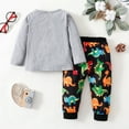thumbnail image 4 of BJUTIR Kids Girls Casual Fashionable Long Sleeves Cute Cartoon Prints Sweatshirts Top Pants 2Pcs Set Outfit For 4-5 Years, 4 of 8