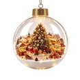thumbnail image 2 of 6PCS Glowing Christmas Ornaments - Mini Gold Light-Up Christmas Ball Ornaments - Christmas Tree Ornament with Warm LED Light for Tree Mantel, Holiday Scene Decoration & Gift, 2 of 8