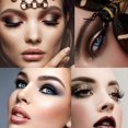 thumbnail image 4 of Paleta de sombras de ojos ZHAOCHENG 9 colores Gris Negro maquillaje altamente pigmentado, 4 of 5