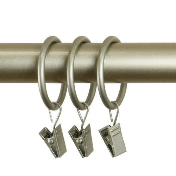 amazon curtain rod rings with clips