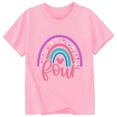 thumbnail image 3 of ibiyuan Girls T Shirts Size 6 Short Sleeve Tshirts Shirts for Girls 7-8 Crew Neck Letter Print Girl Tops Size 12 Basic Tee Loose Fit Birthday Gifts Kids Clothing, 3 of 3