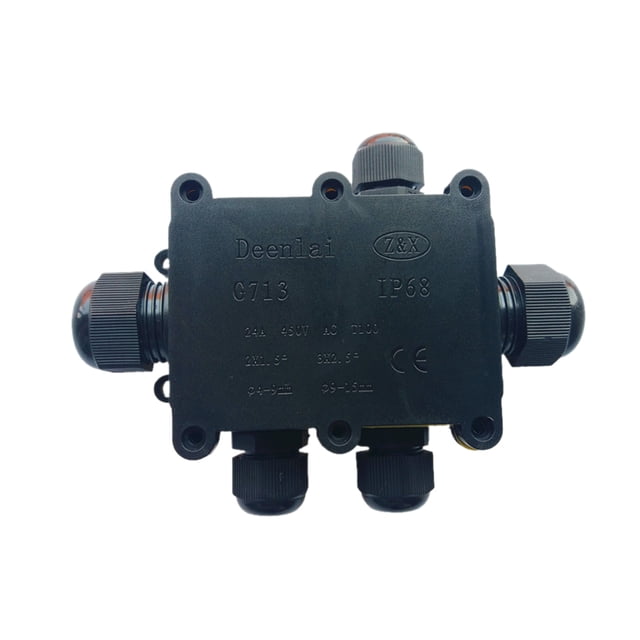 Caja de Conexiones a Conector Eléctrico G713 5 Vías Impermeable 24A 250V