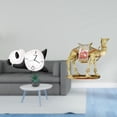 thumbnail image 2 of Escultura de reloj de pared de resina moderna con forma de panda y camello, bonita figura de animal, decoración resistente para el hogar, estante de e, 2 of 8