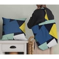 thumbnail image 5 of Soimoi Blue Fabric - By the Yard - 54 Inch Wide - Geometric Material - Artistic and Modern Patterns for Various Uses Printed Fabric, 5 of 6