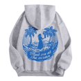 thumbnail image 6 of Essentials Women's Hoodie Letter Graphic Hooded Long Sleeved Drawstring With Pockets Trendy Fall Clothes 2025 Grey, 6 of 7