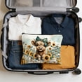 thumbnail image 6 of Shipiny Highlands Cow Storage Bag Travel Toiletry Bag with Anti-slip Chain, Portable Cosmetic Wash Bag for Holiday Gifts and Outdoor Camping Use, C, 6 of 7