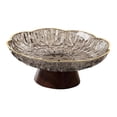 thumbnail image 3 of Flynix Decorative Golden Fruit Tray Pedestal Bowl ABS Organizer Container for Farmhouse Black, 3 of 9