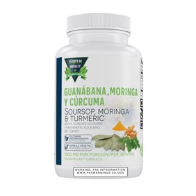Green Royalty-Guanabana,Moringa & Curcuma(90 capsules)1500mg per serving-For Natural Vitality