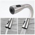 thumbnail image 3 of Kitchen Faucet, 360° Rotatable Kitchen Mixer with Pull-Out Spray, 3 Spray Modes Sink Mixer, Stainless Steel, Black, 3 of 5