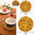 thumbnail image 3 of SKYSONIC Cute Autumn Pumpkin Pattern Trivet Pot Holders Pads, Set of 2 Leaves Pine Cone Pot Holder Heat Resistant Trivets Cotton Thread Weave Mats Kitchen Table Decor, 3 of 7