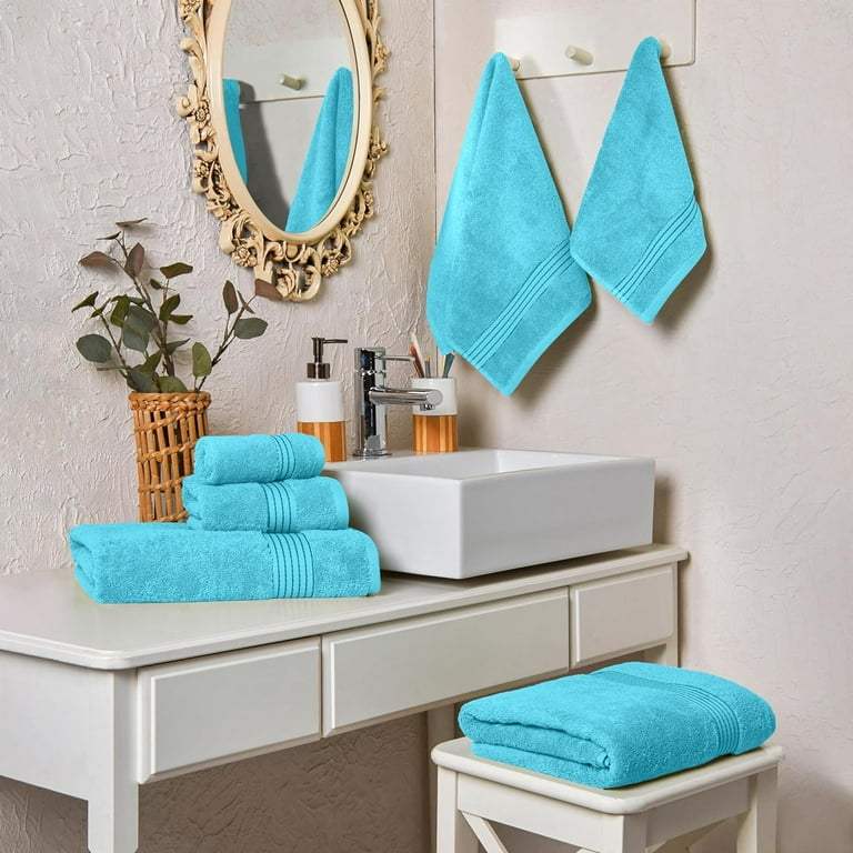Aqua bathroom towels hotsell
