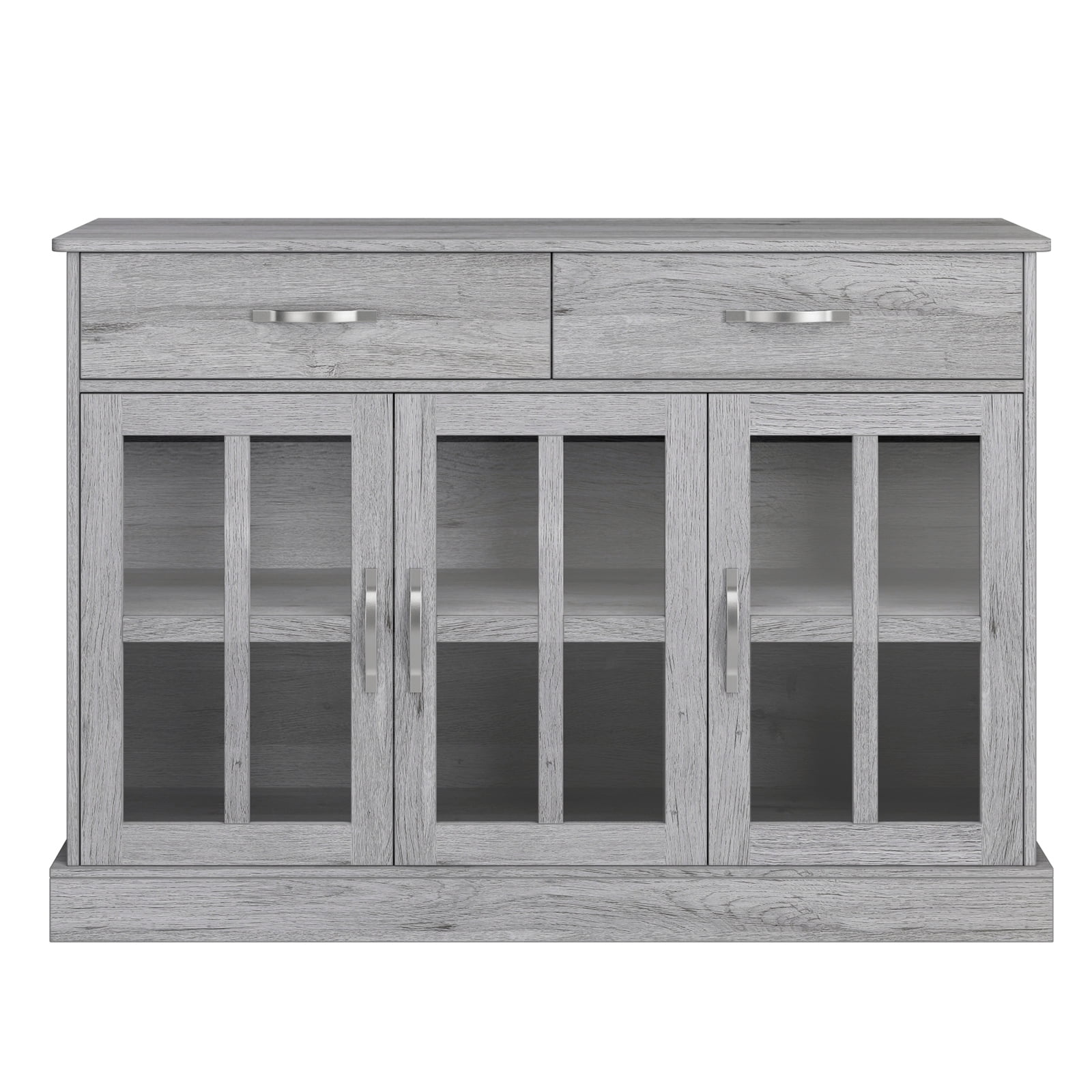 Homfa Gray Buffet Storage Cabinet Cupboard, Kitchen Homfa Gray Buffet Storage Cabinet Cupboard, Kitchen
