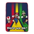 thumbnail image 1 of Super Mario "Racer Stripes" Silk Touch Throw & Pillow, 1 of 3