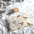 thumbnail image 5 of Pofeuu Little Birds Print Polyester Microfiber Plush Pillowcases, Super Soft and Cozy Pillow Case Covers with Envelop Closure（Pillow core not included）-20"x30", 5 of 6