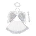 thumbnail image 2 of Disfraz de ángel para niñas Yuyangstore vestido elegante de ala de ángel falda Tutu de Cosplay, 2 of 8