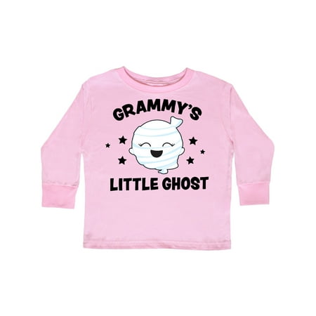 

Inktastic Cute Grammy s Little Ghost with Stars Gift Toddler Toddler Girl Long Sleeve T-Shirt