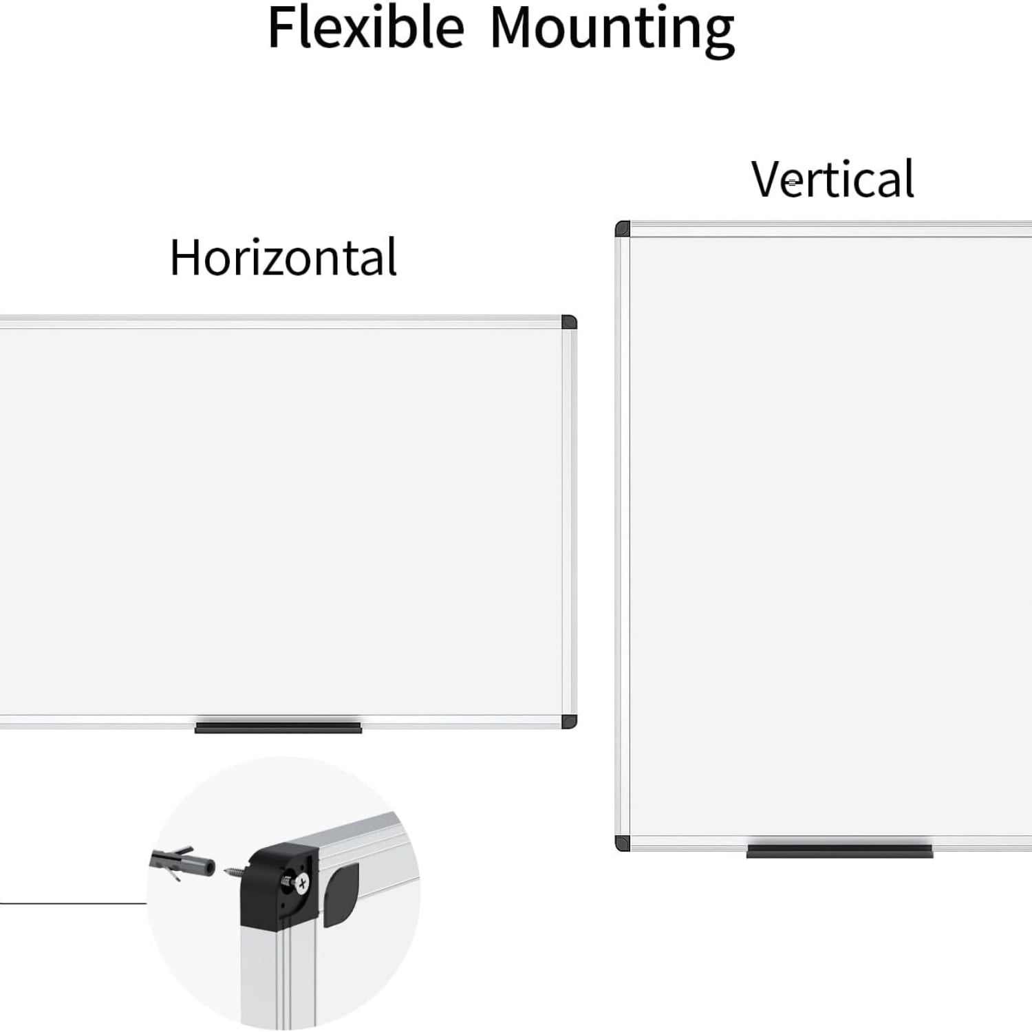 Magnetic Dry Erase Board, 36 X 24 Inches, Silver Aluminium Frame