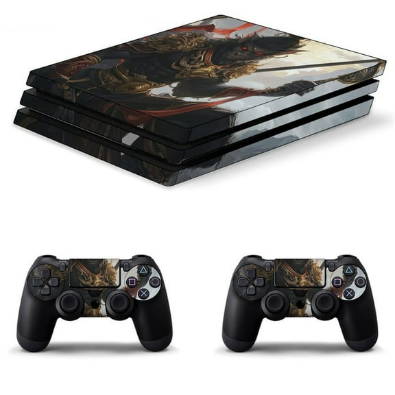 Decal Skin for PS4 Slim / PS4 Pro / PS4, Whole Body Vinyl Sticker Cover for Playstation 4 Console and Controller (Evil Wukong-1)