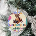 thumbnail image 3 of Welcome to Abyssinian Classroom Teacher Dog Mom Ceramic Round Ornament Cat Lover Kitten Owner Gifts Home Tree Decor - 02015, 3 of 5