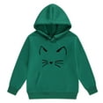 thumbnail image 4 of Ccpelsie Girls Clothes 2 Piece Clothing Sets Hoodie Long Sleeve Sweatshirts and Pants Fall Winter Outfits for Girls(Dark Green,6-7 Years), 4 of 7