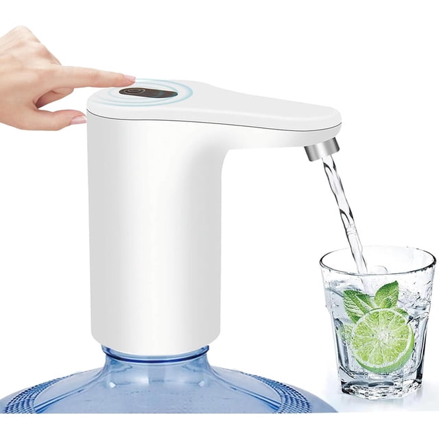 Dispensador Agua Garrafon, Dispensador de Agua Automático Eléctrico Recargable con Bomba de Agua Portátil, Universal para Botellas de Galón, Ideal para Oficina, Hogar, Camping y Escuela
