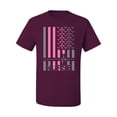 thumbnail image 2 of Nurse Flag Heartbeat Hero Caregiver Nurse Gift | Mens Independence Day Graphic T-Shirt, Maroon, 2XL, 2 of 4