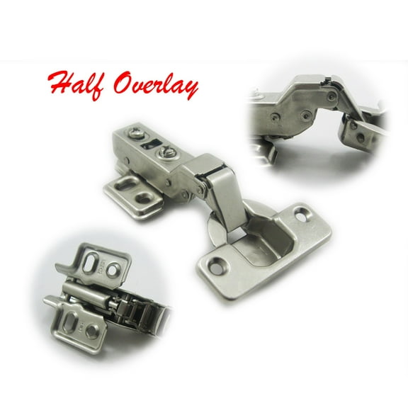 Dia 1.5 inches (35mm) Hydraulic soft close Half Overlay Hinge for storage cabinet door