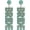 Turquoise, variant on Bride Earrings, Bride Beaded Earrings Bachelorette for Bride to Be Gifts Accessories[a2817]