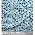 thumbnail image 1 of Soimoi Polyester Crepe Fabric Pizza Food Printed Fabric 1 Yard 42 Inch Wide, 1 of 1