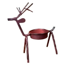 Metal Reindeer Tea Light Candle Holders, Christmas Home Decoration