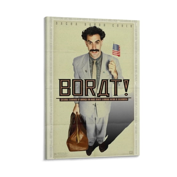 Borat Movie Poster Canvas Art Poster and Wall Art Picture Print Modern Family bedroom Decor Posters 12x18inch(30x45cm)