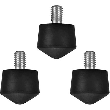 Foto&Tech 3 Pieces Universal Anti Slip Rubber Tripod Feet Compatible with Benro Gitzo Induro Kingjoy Manfrotto Thread Tripod Foot Replacement for Smooth and Uneven Surfaces (1/4)