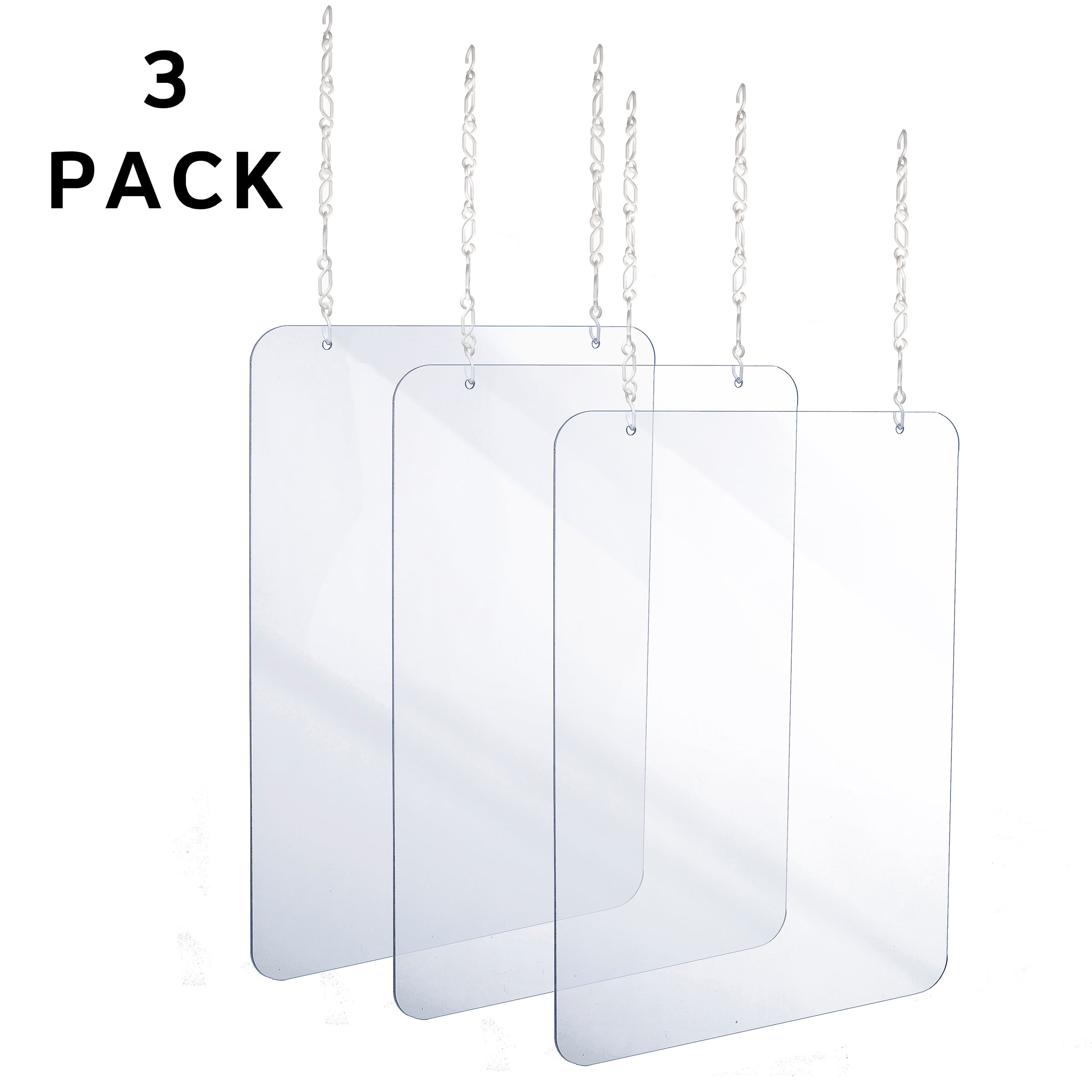 SHOP COUNTER SCREEN CLEAR PLASTIC HANGING SCREEN SNEEZE GUARD VIRUS PROTECTION 