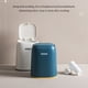 thumbnail image 3 of Advancent Bote de basura elegante con mango de silicona: el complemento perfecto para cualquier cesto de basura de hogar u oficina Muebles para Suministros de limpieza para el hogar Azul oscuro, 3 of 6