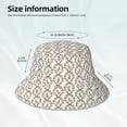 thumbnail image 3 of Fotbe Retro Bunny Sombrero Tipo Pescador con Estampado – Sombrero de Sol de Algodón de Moda para Playa, Golf, Pesca, 3 of 6