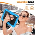 thumbnail image 3 of for iPad (A16)11th /10th Generation 11/10.9 inch 2025/2022 Case, 360 Rotating Shockproof Cover with Stand, Handle, Shoulder Strap, Sky Blue, 3 of 7