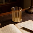 thumbnail image 4 of YiJuHui Metal Pen Holder Makeup Brush Organizer Gold Wire Desk Storage Cup Office Vanity Cosmetic Organizer Multipurpose Container for Home and Office Supplies, 4 of 6